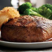 Top Sirloin (8Oz) · USDA Choice top sirloin char-grilled and finished with garlic butter. Served with garlic Par...