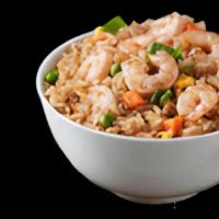 Shrimp Fried Rice · Shrimp, green onions, and eggs wok tossed with fried rice. Available in small or large.