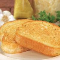 Garlic Bread · 160 Cal per piece, Serves (4) pieces Garlic Bread with Seasoned Cheese and Marinara dipping.