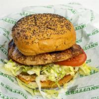 Original Chicken Sandwich · Marinated grilled chicken breast topped with snuffers dressing, pickles, red onions, lettuce...