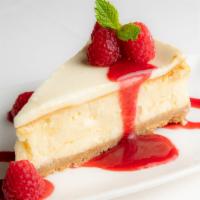 Honey Vanilla Cheesecake Slice · 