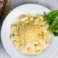 Alfredo Cheese Gnocchi · Gnocchi tossed in our housemade Alfredo sauce