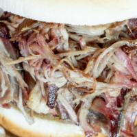Pulled Pork · Gluten-free. Texas style pulled pork with traditional Texas seasoning. Bun not included. Ord...