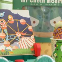 My Green Monster Magnetic Play And Draw · Here comes a green monster who loves to play!Use the magnets to create funny facial expressi...