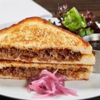 Short Rib Grilled Cheese · Short rib, cheddar & pickled red onion on sourdough