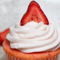 Strawberry Love · Strawberry cupcake with strawberry filling and strawberry buttercream