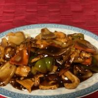 Hunan Chicken · Hot and spicy.