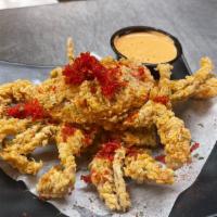 Soft Shell Crabs (2) · Lightly battered, deep fried.