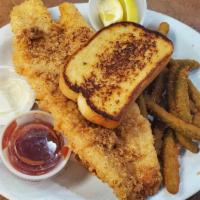 Fried Fish Dinner · Handbreaded catfish