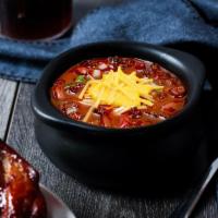 Brisket Chili Bowl · Our award winner! Loaded with Texas brisket, kidney beans, tomatoes, and a touch of jalapeño...