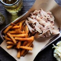 Pulled Chicken Plate · Hickory-smoked and hand-pulled, served with two Southern Sides. Add a Garden or Caesar Side ...