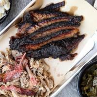 Delta Double · Choose two Smoked meats, served with two Southern Sides. Add a Garden or Caesar Side Salad t...