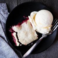 Blackberry Cobbler · Ask about today’s seasonal selection.