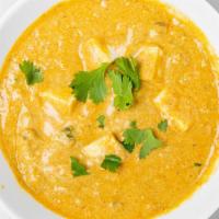 Paneer Korma · Paneer braised with yogurt (dahi) or cream, water or stock, and spices to produce a thick sa...
