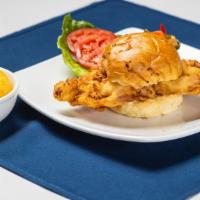 The Given To Fly · 8 oz chicken breast marinated in our secret recipe, fried or grilled; customize it to your l...
