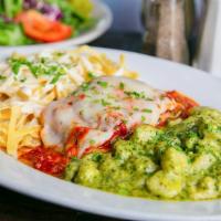 Sicilian Trio · New! Three classic pastas to fill your plate and your appetite Russo’s lasagna, fettuccine a...