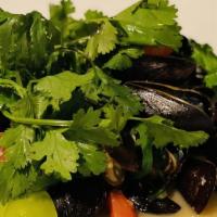 Fresh Mussels · Sautéed in your choice of white white, homemade marinara, or tomatillo, jalapeño and cilantro.