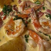 Shrimp Al Pepperoncini · Shrimp sautéed with prosciutto, white wine cream sauce, capers, red bell peppers and herbs. ...