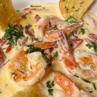 Shrimp Al Pepperoncini · Shrimp sautéed with prosciutto, white wine cream sauce, capers, red bell peppers and herbs. ...