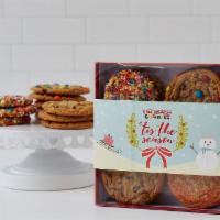 12 Assorted Regular Cookie Box - Winter Holiday · An assorted dozen of our cookies packaged perfectly for Holiday gifting. 12 servings.