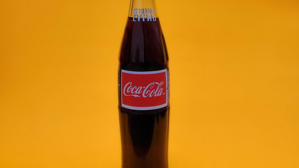 Mexican Coca-Cola · 1/2 liter.