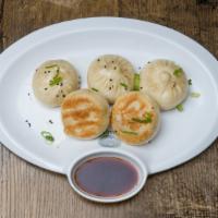 Pan-Fried Bao (5Pc) · Pork with Chinese cabbage or beef with onions.