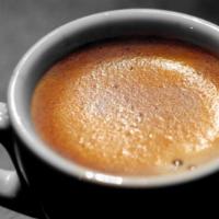 Double Espresso · Two shots of espresso in a 6 oz cup.