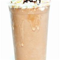 Grand Canyon Frap · Dark chocolate and peanut butter frap.