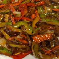 Hot Szechuan · Spicy. Spicy szechuan sauce, peppers, celery, onions, and carrots.