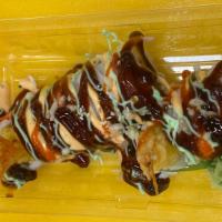 Temptation Roll · Shrimp tempura, crab mix, cream cheese avocado, crab stick, spicy mayonnaise sauce eel sauce...