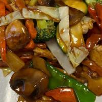 Vegetable Delight (Serves 5 - 7) · House brown sauce and mixed vegetables.