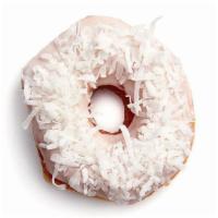 White Iced With Coconut · A delicious Shipley do-nut decorated by hand with classic vanilla icing and a heaping helpin...