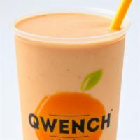 Vegan Strong - Protein Blend · 21 grams of vegan proten, freshly squeezed orange juice, mango,. strawberries & agave.