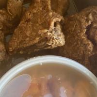Bayou Fried Chicken · Southern seasoned ,crispy, deep fried jumbo wings (4).