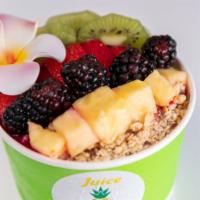 Build Your Own Bowl · Choose your own base, 3 fruits and 2 super foods to build a delicious bowl.
