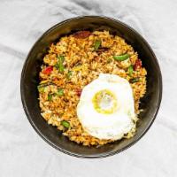 Imperial Fried Rice · Cooked with Chinese sausage, eggs, mixed veggies, green beans, small shrimp and soy sauce.  ...