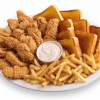 Family Meal Deal · 16 Pieces of Crispy Chicken Strips 
Served with a Family Fry, Texas Toast and Delicious Crea...