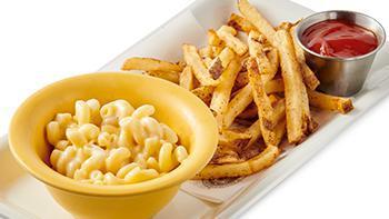 Kid Mac N Cheese · Served with Fries