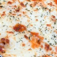 Baked Ziti · Ricotta and mozzarella cheese and marinara sauce.