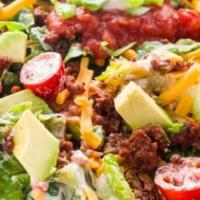 Beef Salad · Lettuce, bell pepper,  tomato,  onion, mushroom,