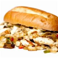 Philly (Steak) · Provolone cheese, grilled onions, mushrooms, bell peppers, mayo.