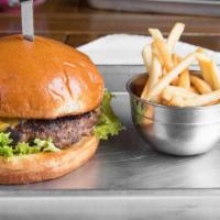Joe'S Burger Combo · Freshly made in-house burger, served with fries and drink!