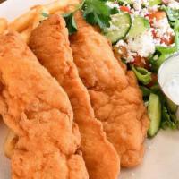Chicken Fingers · Breaded Chicken Fingers with Rice or French Fries