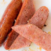 Whole Regular Sausage · A half-pound German sausage link consisting of half beef and half pork. A whole sausage is c...