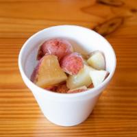 New Potatoes · Red potatoes boiled in salt water and served with or without melted butter.