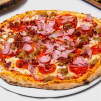 Xxl Meat Lovers Pizza · 16 Slices
Pepperoni, Sausage, Bacon and Canadian Bacon