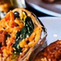 Kim Chee Burrito · The word literally means mixed rice. bibimbap is served as a bowl of white rice topped with ...
