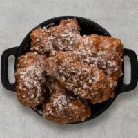 Garlic Parmesan Boneless Wings · Served with celery or carrots, and blue cheese or ranch.