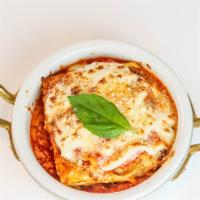 Lasagne Emiliane · Housemade Lasagna Sheets, Ragu alla Bolognese, Bechamel, Parmiggiano Reggiano DOP