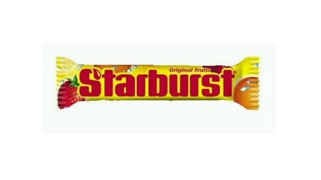 Starburst Original Fruit Chews · 2.07 oz. With STARBURST Original Fruit Chew Candy, there are endless ways to add a burst of unexplainably juicy flavor every day. This stand up pouch includes all the STARBURST® Original Candy fruit flavors you love: strawberry, cherry, orange, and lemon.